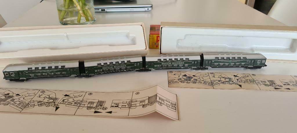 Piko 5/4138-5/4137- Doppelstockwagen - Deutsche Reichsbahn, Ophalen of Verzenden, Zo goed als nieuw, Piko