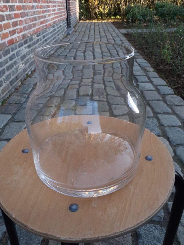 bloempot-vaas-glas-perfecte staat-doometer 13cm-hoogte 18cm, Tuin en Terras, Ophalen, Zo goed als nieuw