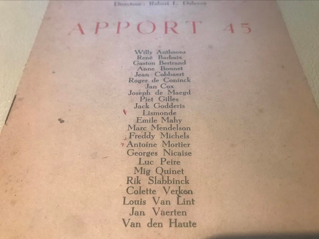 Galerie Apollo pamflet 4pag, Ophalen of Verzenden, Zo goed als nieuw, Schilder- en Tekenkunst