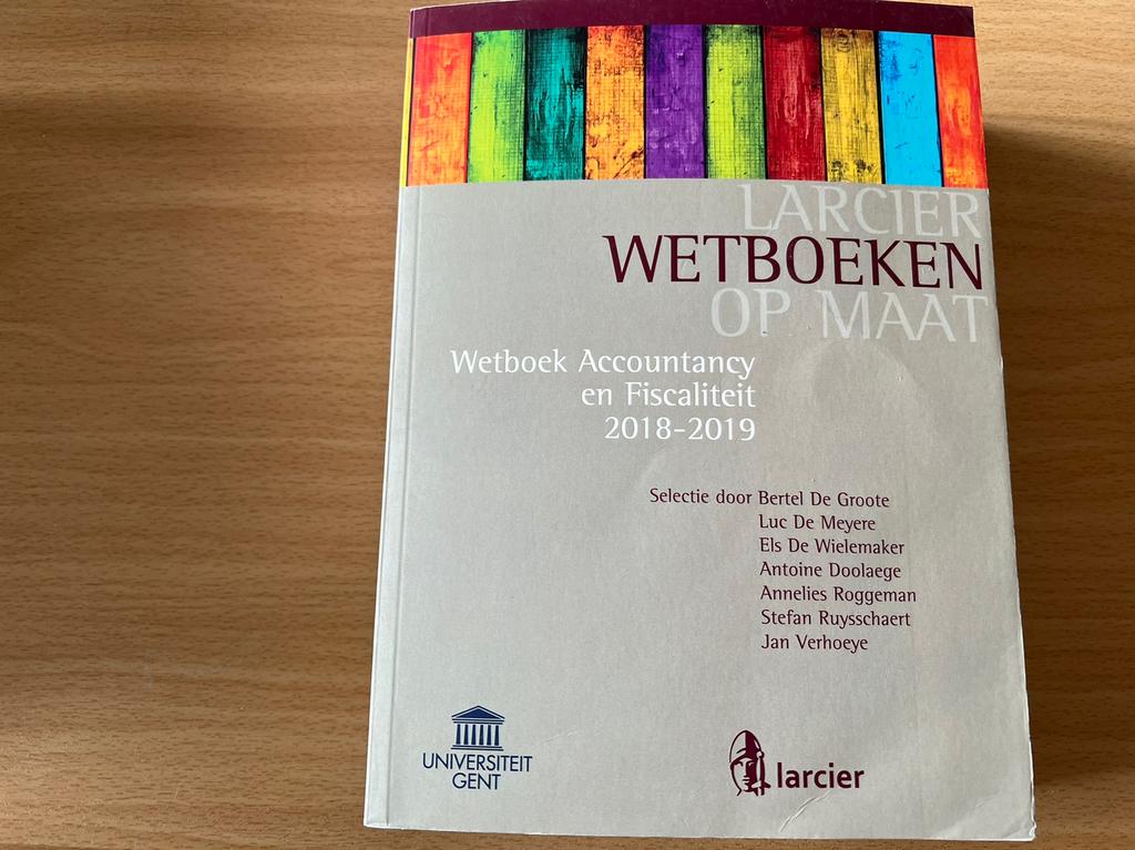 Wetboek Accountancy en Fiscaliteit 2018-2019, Boeken, Ophalen of Verzenden, Zo goed als nieuw