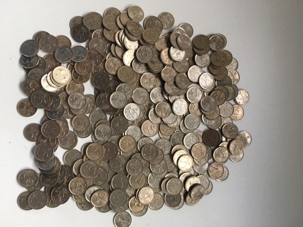 25 cent munten, Enlèvement