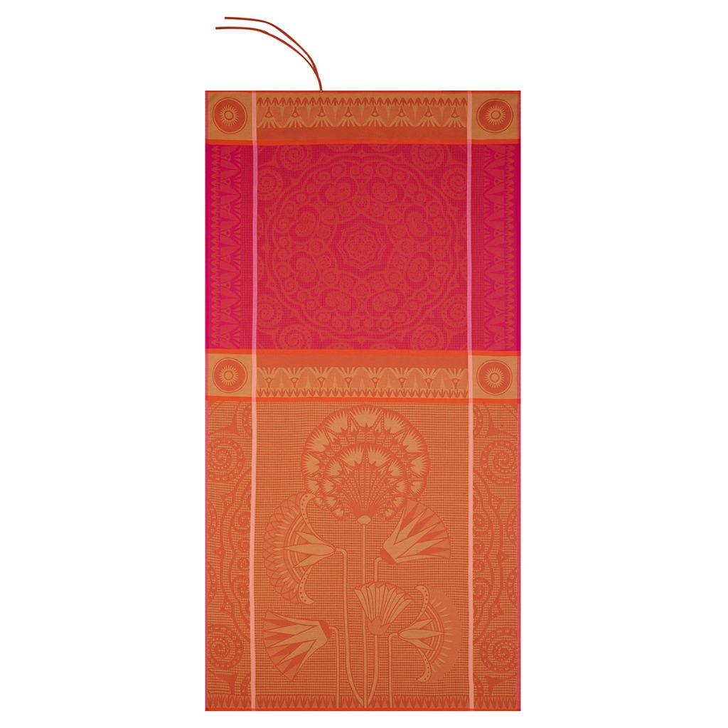 Drap de plage Holi Orchidée - 200 x100 cm -100% coton NOUVEA, Enlèvement ou Envoi, Neuf, Orange, Autres types
