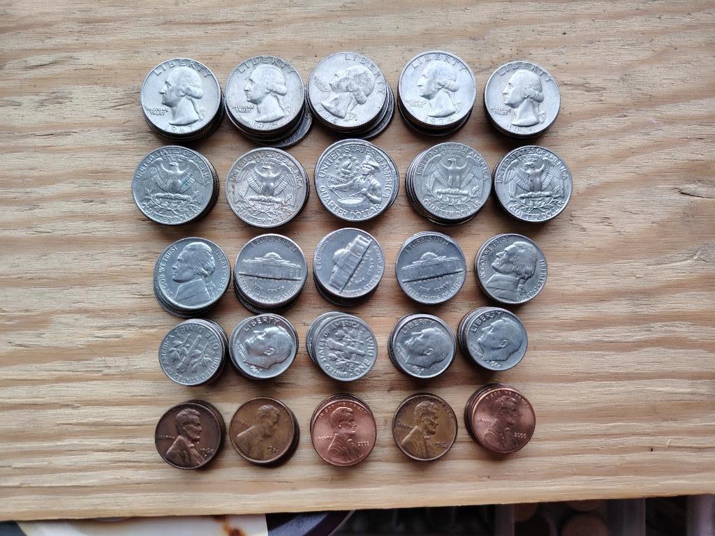 USA lot N de 150 pièces, Enlèvement ou Envoi, Amérique du Nord, Monnaie en vrac