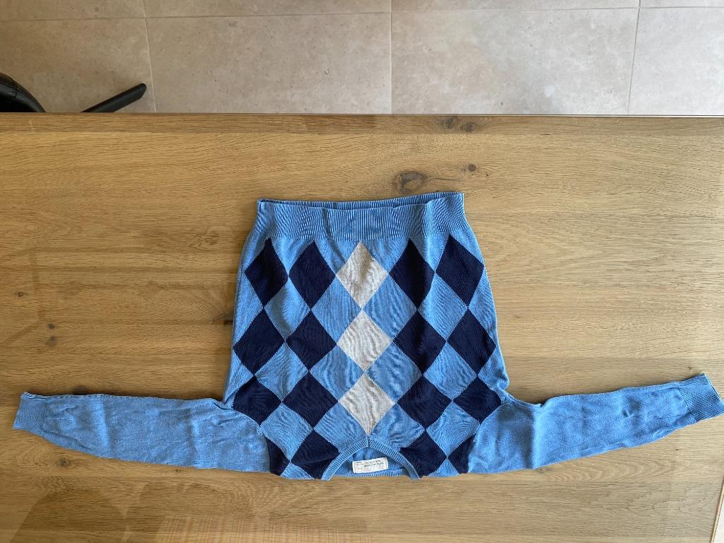 zara blauwe trui met ruiten maat 98 104 of 3-4 jaar - BD3, Kinderen en Baby's, Kinderkleding | Maat 98, Gebruikt, Trui of Vest