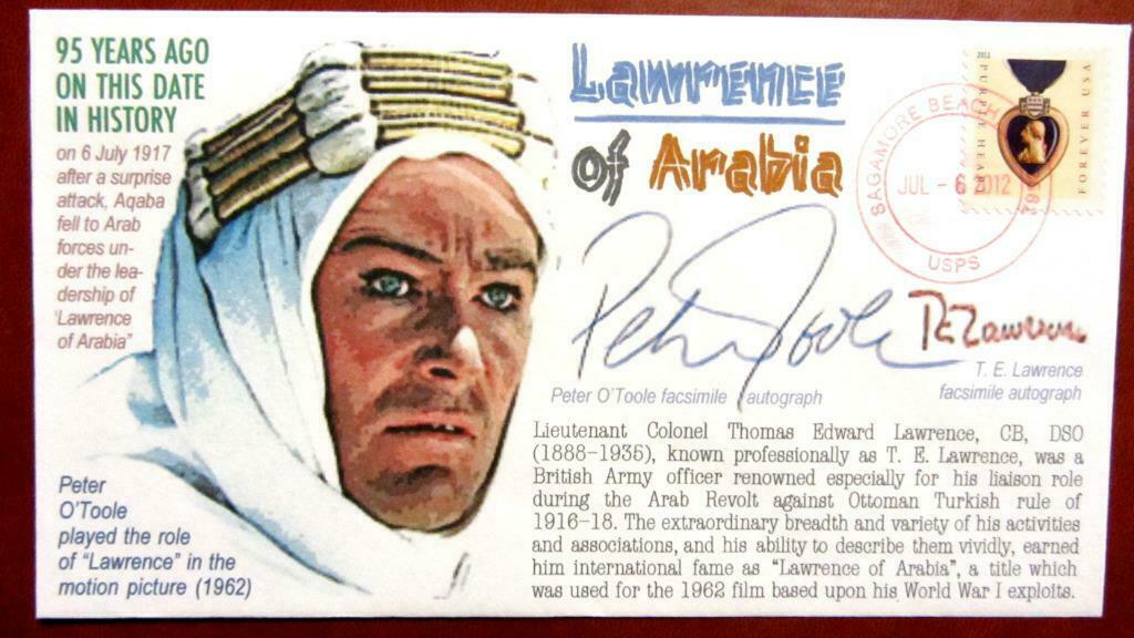 FIRST DAY COVER- LEGENDS OF AMERIKA- PETER O'TOOLE, Ophalen of Verzenden, Gestempeld, Overige thema's