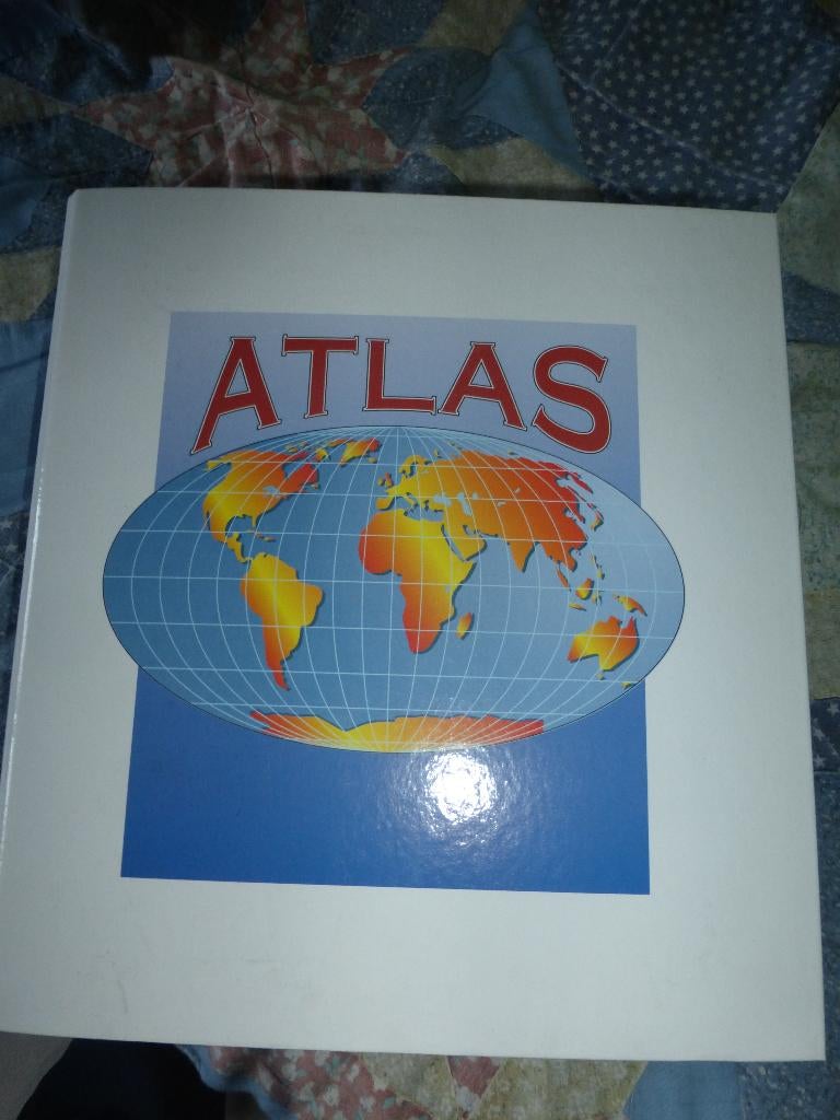 Educatieve map op kaarten van World Atlas, Boeken, Atlassen en Landkaarten, Zo goed als nieuw, Wereld, Ophalen of Verzenden