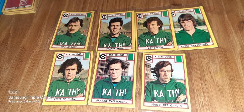 PANINI FOOTBALL Belgium 75 C.S. BRUGGE ORIGINELE STICKERS, Verzamelen, Verzenden, Gebruikt
