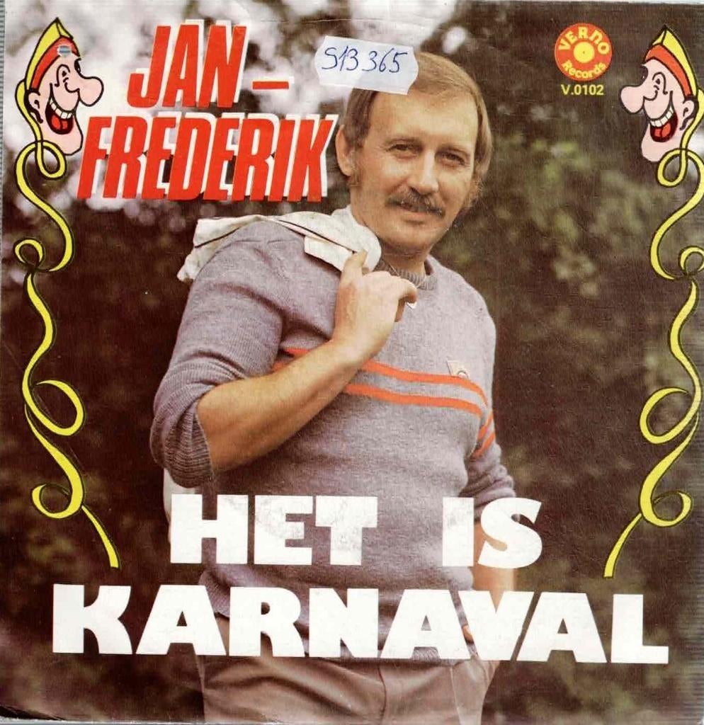 Vinyl, 7"   -   Jan-Frederik – Het Is Karnaval, Ophalen of Verzenden, Overige formaten