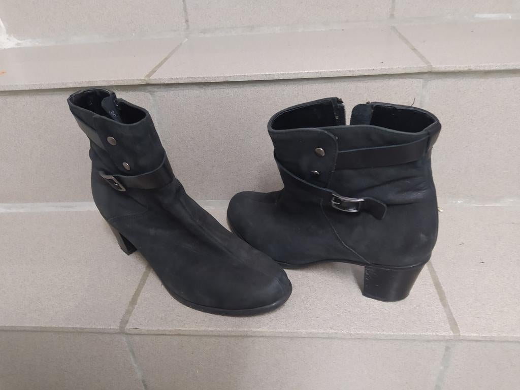 enkellaarsjes dames - maat 38, Kleding | Dames, Schoenen, Ophalen of Verzenden, Zo goed als nieuw, Zwart