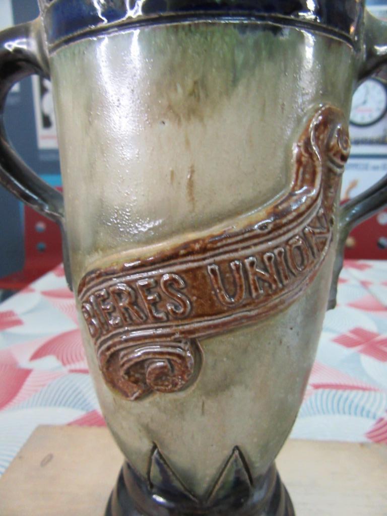 vase grès Bouffioulx signé Guérin bière Union, Antiquités & Art, Enlèvement ou Envoi