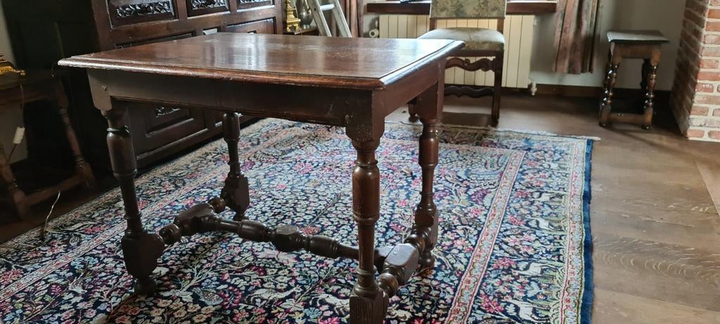 Antieken massief eiken tafel, Ophalen