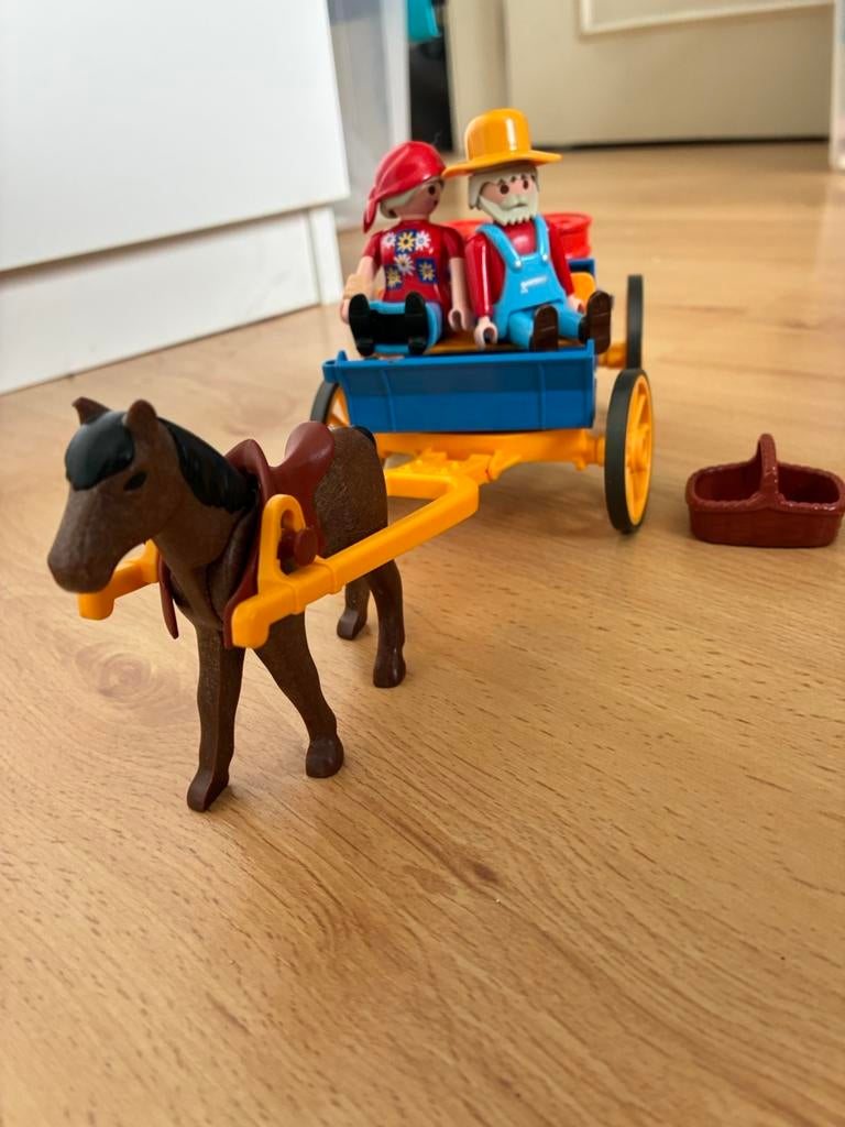 Playmobil huifkar met toebehoor, Ophalen, Zo goed als nieuw