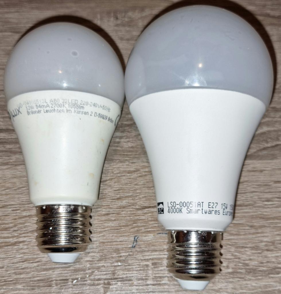 Led lamp E27 15 13 watt, Led-lamp, Minder dan 30 watt, Zo goed als nieuw, E27 (groot)