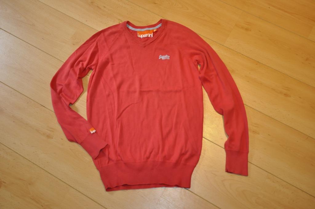 Superdry pull rouge col en v t.S homme/ L femme, Rouge, Enlèvement ou Envoi, Porté, Taille 46 (S) ou plus petite