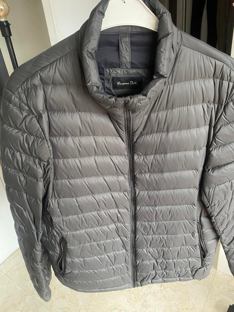 Massimo dutti heren donsjas vest jas tussenseizoen, Verzenden, Zo goed als nieuw, Maat 56/58 (XL), Grijs