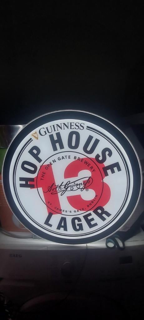 Panneau lumineux inférieur Guinness Hop House 13, Enlèvement ou Envoi, Neuf, Table lumineuse ou lampe (néon)