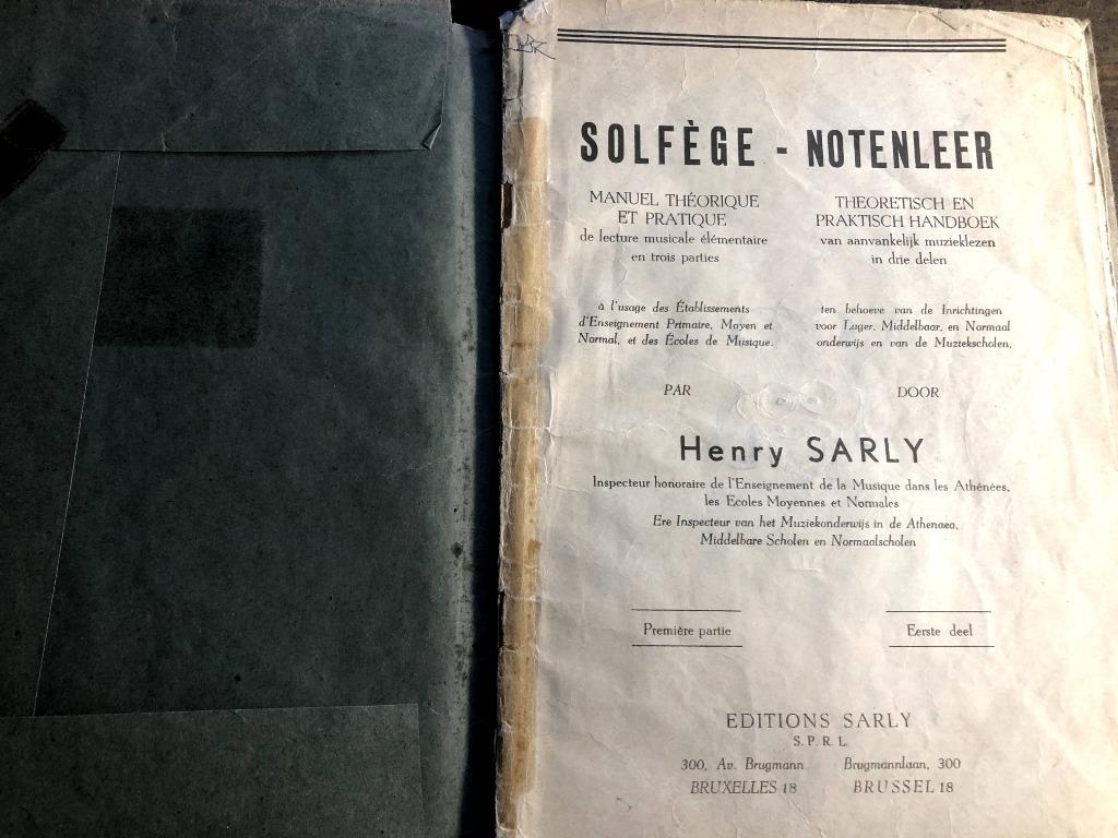 Solfege - Henry Sarly - Manuel Théorique Et Pratique De Lect, Enlèvement ou Envoi, Général, Utilisé, Henry Sarly