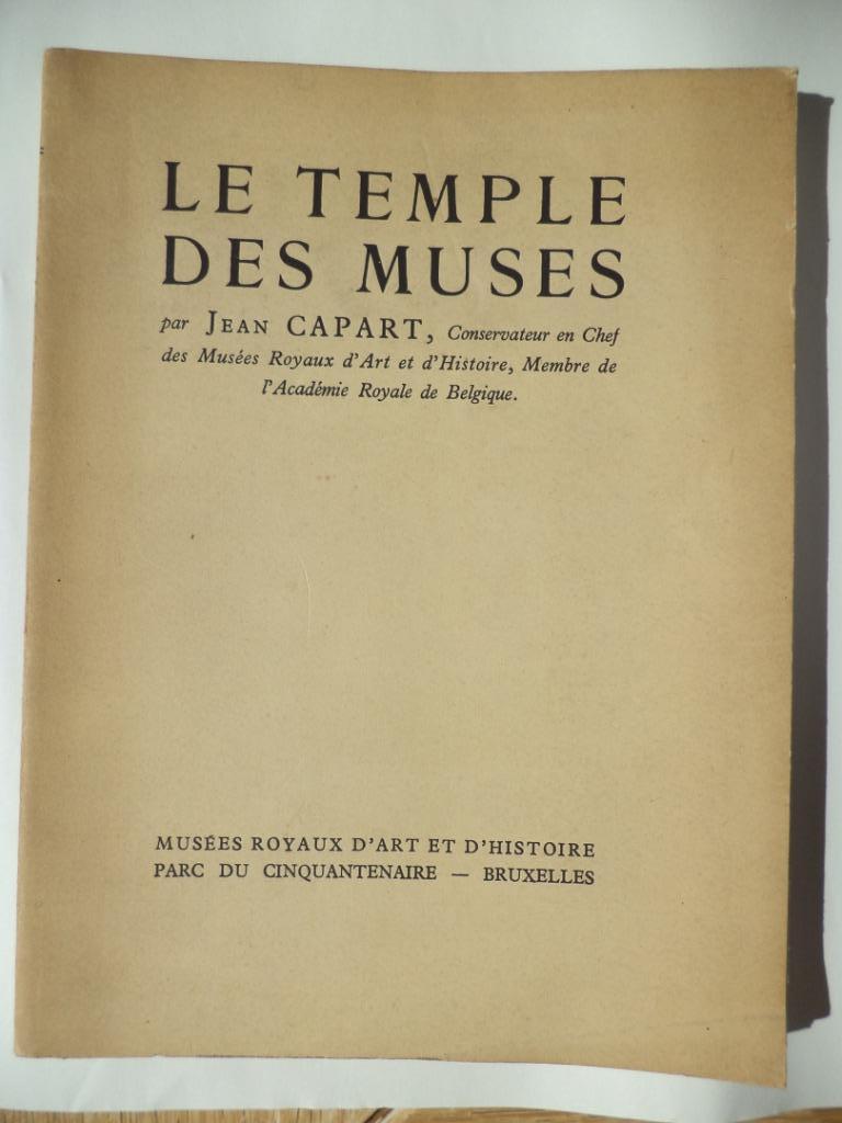 LE TEMPLE DES MUSES PAR JEAN CAPART 1932 édition originale, Livres, Enlèvement ou Envoi