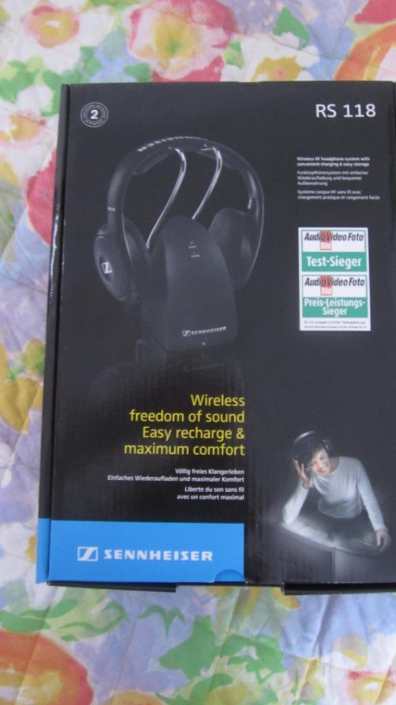CASQUE SANS FIL RECHARGEABLE SENNHEISER RS118 NEUF, Enlèvement ou Envoi, Neuf, Sennheiser, Sans fil