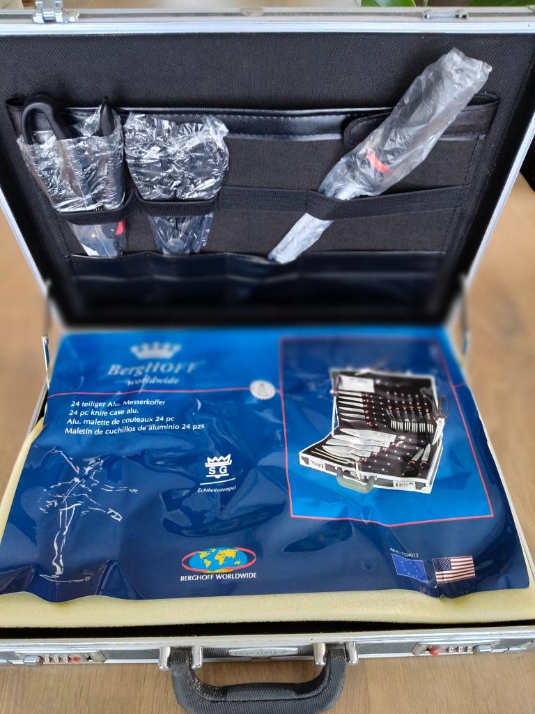 berghoff 24 delige alu messenkoffer, Huis en Inrichting, Ophalen of Verzenden, Nieuw