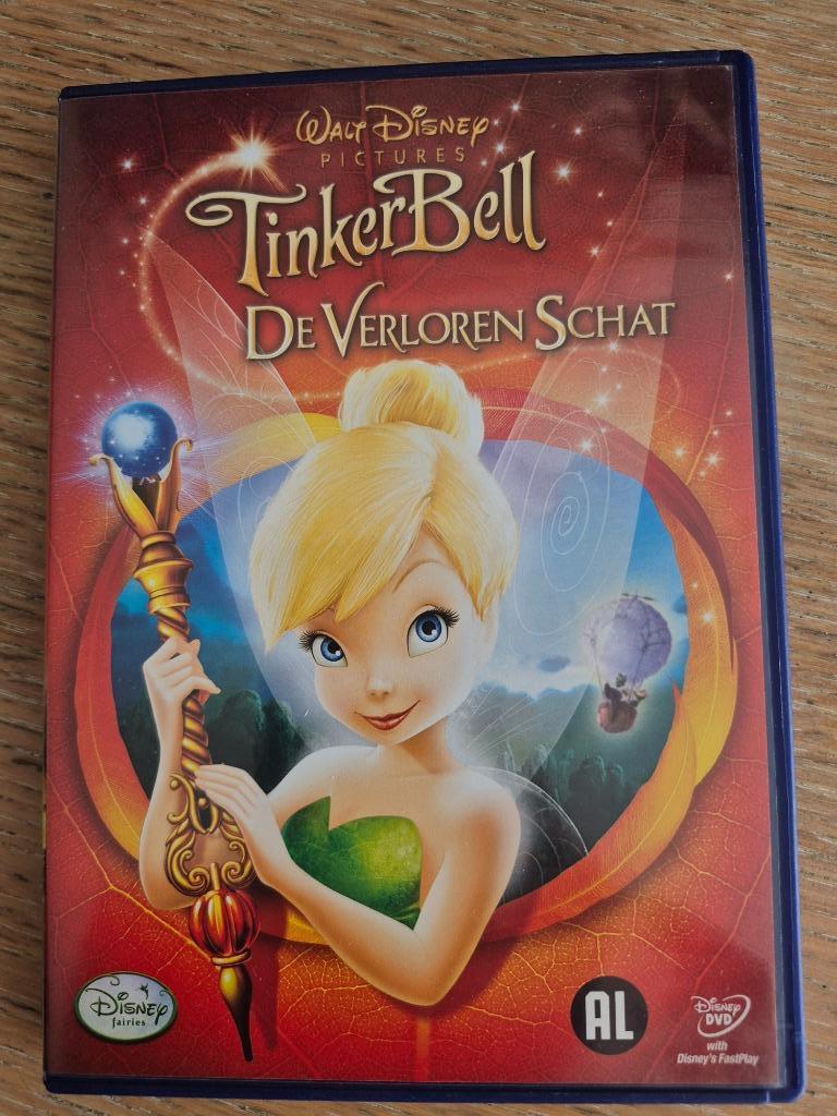 Dvd Tinkerbell en de verloren schat (Disney), Alle leeftijden, Ophalen of Verzenden, Zo goed als nieuw, Tekenfilm