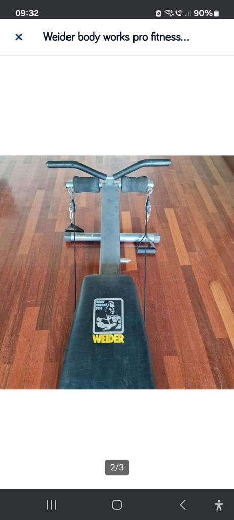 Trainingsbank weider, Ophalen