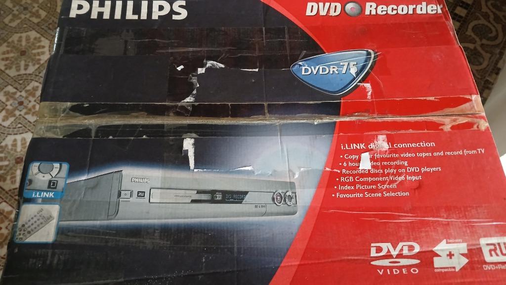 graveur de dvd phillips dvdr 75 comme neuf en boite, Enlèvement ou Envoi, Comme neuf, Enregistreur DVD, Philips