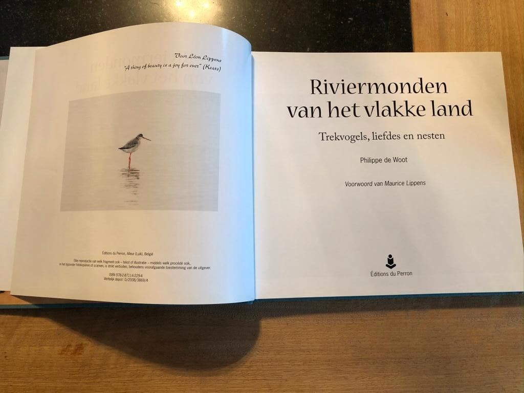 Riviermonden van het vlakke land - Philippe de Woot, Livres, Nature, Enlèvement ou Envoi, Comme neuf, Oiseaux, Philippe de Woot
