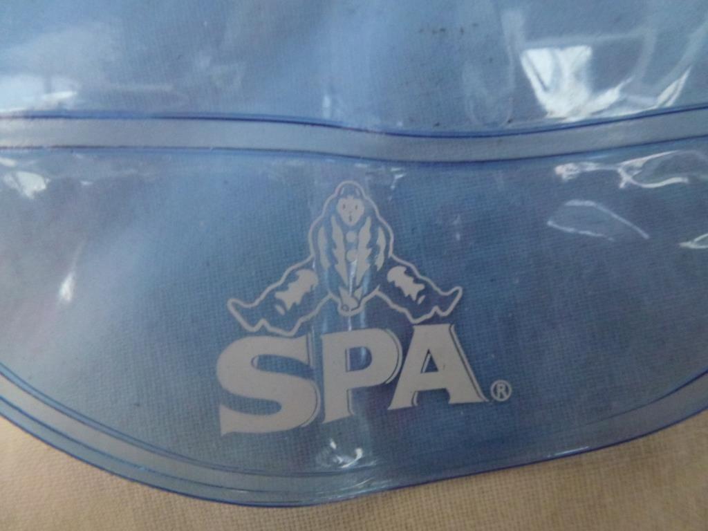 spa oude opblaasbare hoofdsteun, Verzamelen, Merken en Reclamevoorwerpen, Ophalen of Verzenden, Zo goed als nieuw, Gebruiksvoorwerp