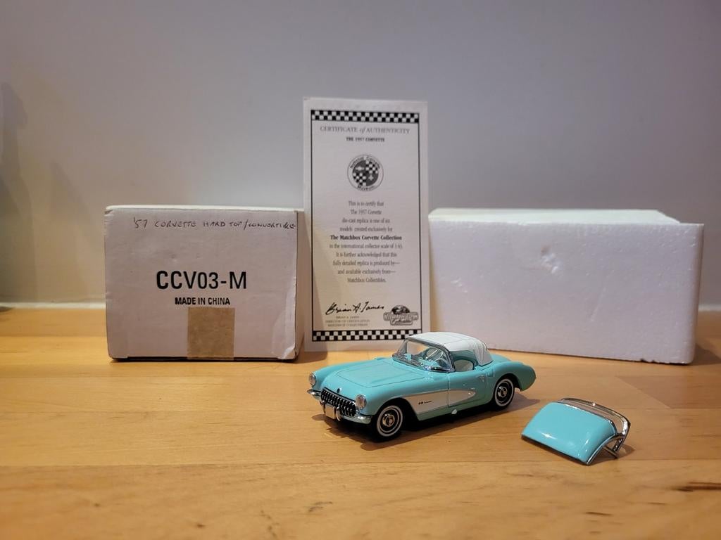 Matchbox Dinky 1957 Chevrolet Corvette CCV03-M, Ophalen of Verzenden, Matchbox