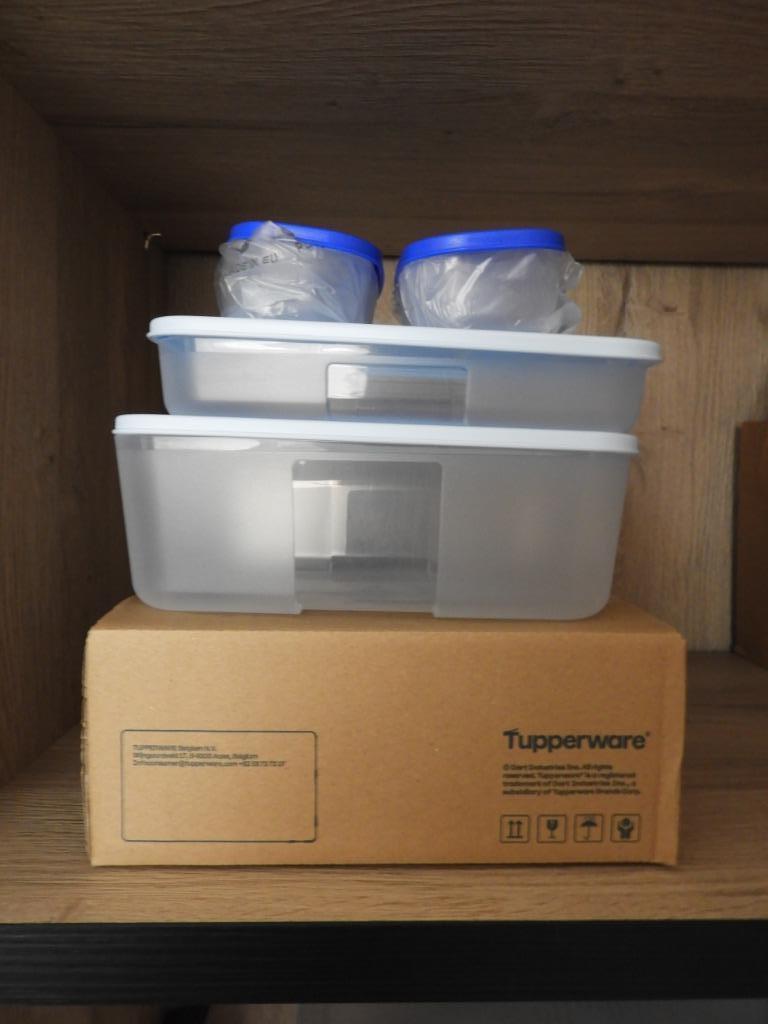 tupperware koelkastset, Enlèvement ou Envoi, Neuf, Bleu, Récipient ou Bol