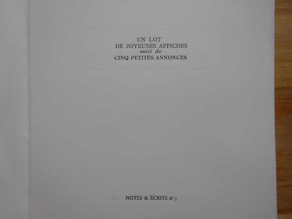 Jean Tardieu, joyeuses affiches, 2003 ill. Pierre Aechinsky, Ophalen of Verzenden