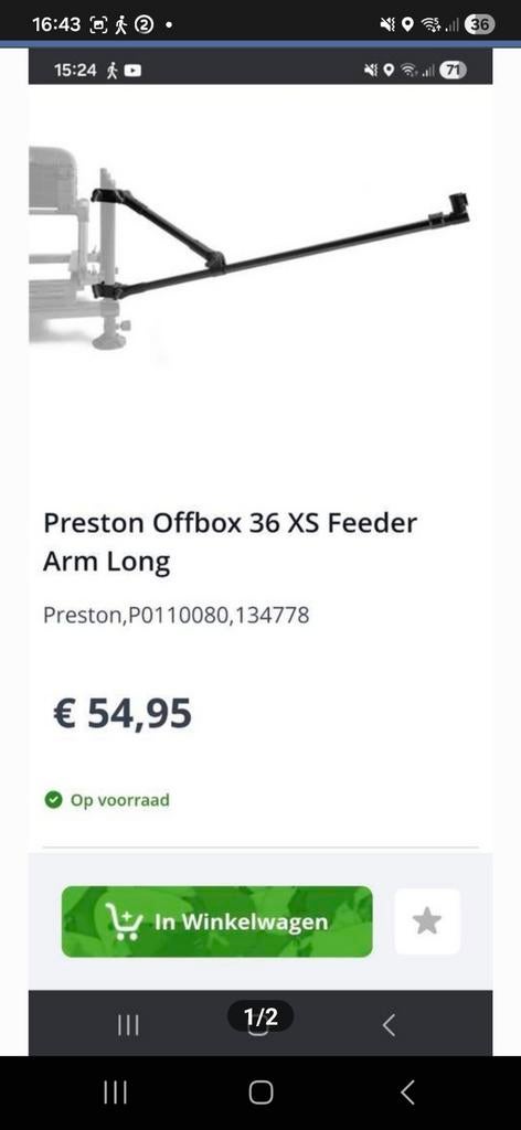 feeder steun OffBox 36 Dutch Master, Ophalen of Verzenden