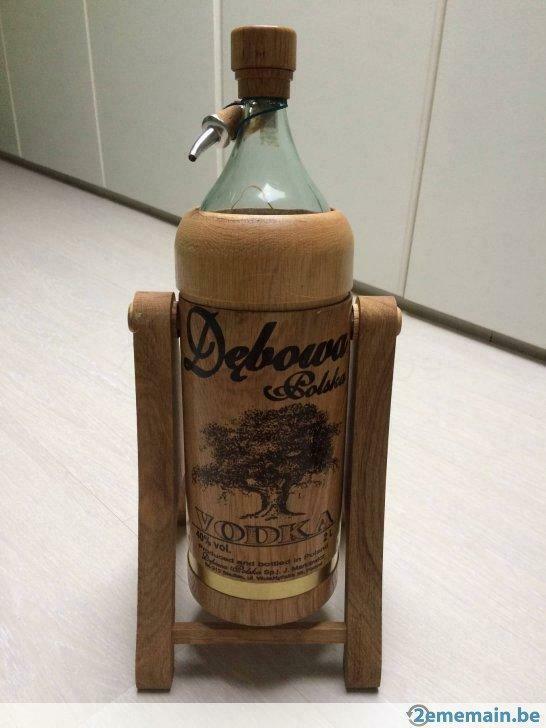 Bouteille vodka Debowa en bois 2L, Ophalen of Verzenden, Gebruikt