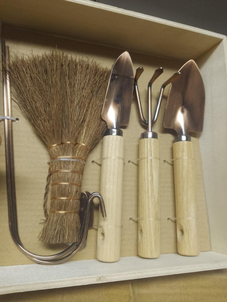 botang koper geschenkset tuingerief in kistje nooit gebruikt, Tuin en Terras, Hand-tuingereedschap, Verzenden, Nieuw, Spade, Botang