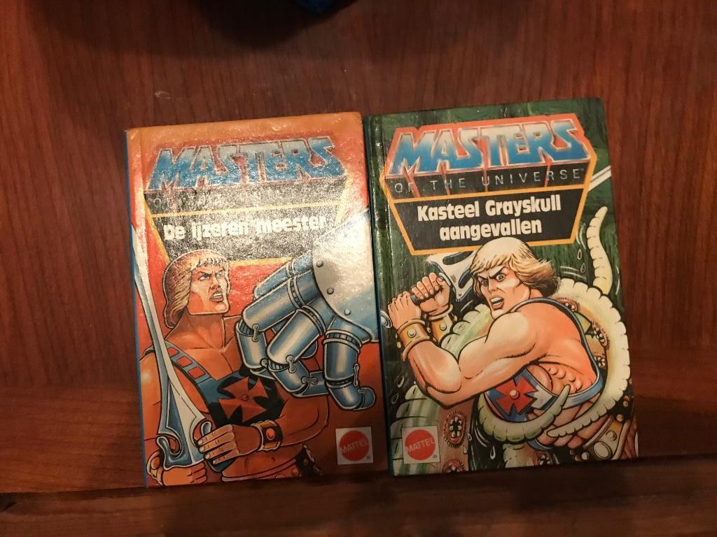 maitres de l'univers He man MOTU 2 petits livres Mattel, Enlèvement ou Envoi, Utilisé