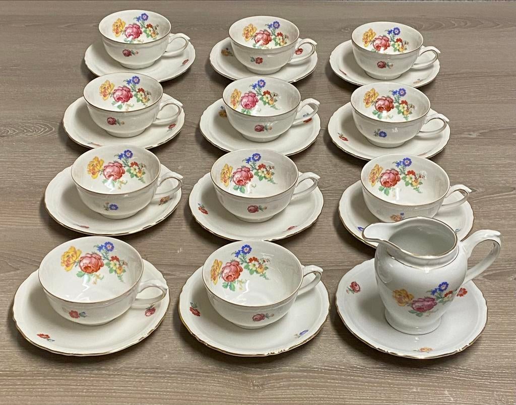 Service à thé/café en porcelaine BAVARIA vintage prix:33€, Enlèvement ou Envoi