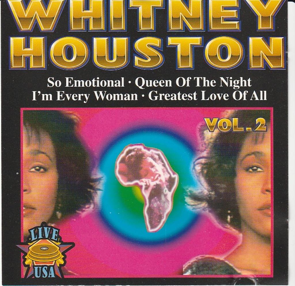 CD WHITNEY HOUSTON - Live in de Verenigde Staten, Verzenden, Zo goed als nieuw