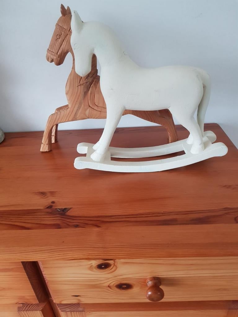 Houten paardjes., Ophalen of Verzenden, Zo goed als nieuw
