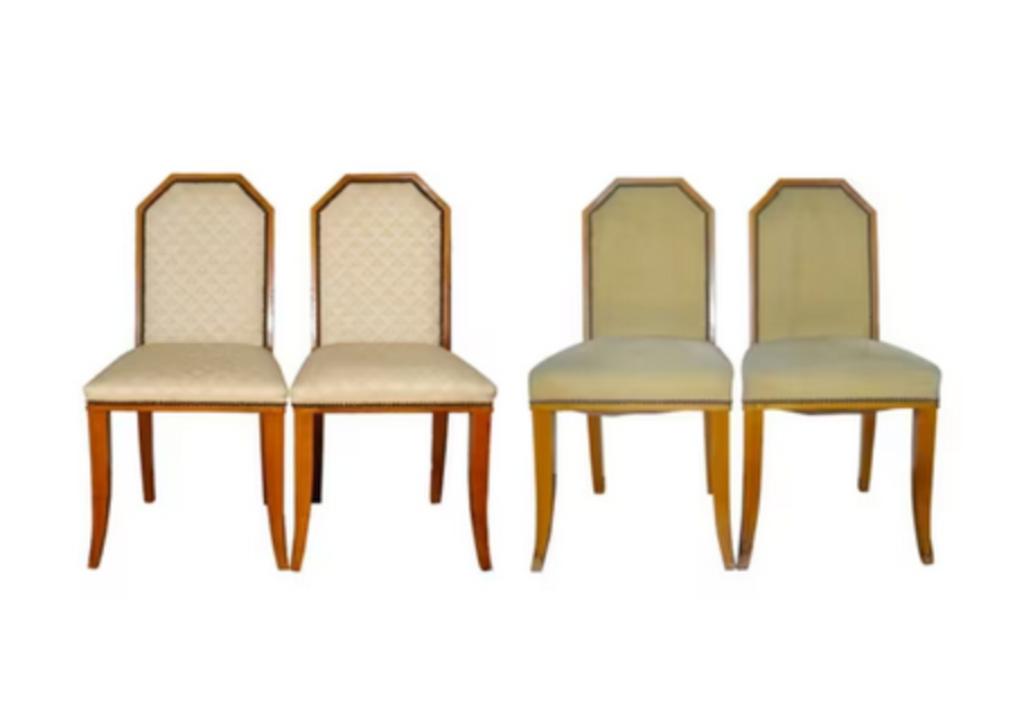 4 Art Nouveau-stoelen (1930), Ophalen, Hout