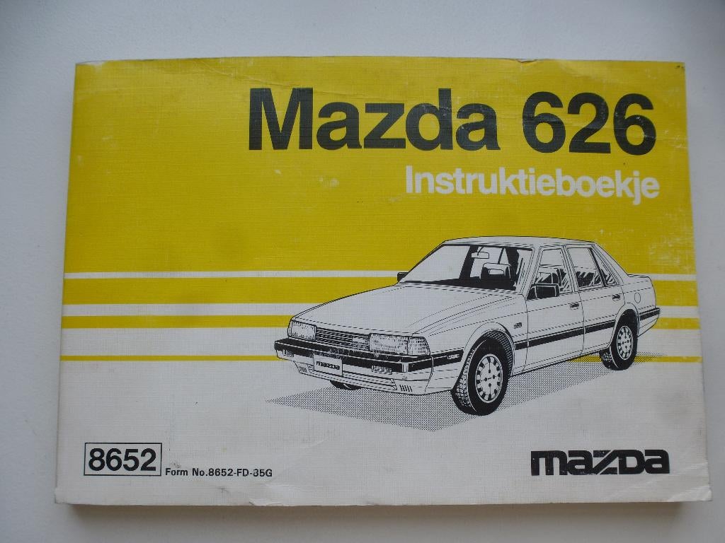 MAZDA 626 INSTRUCTIEBOEKJE  1985   NL en FR, Ophalen of Verzenden