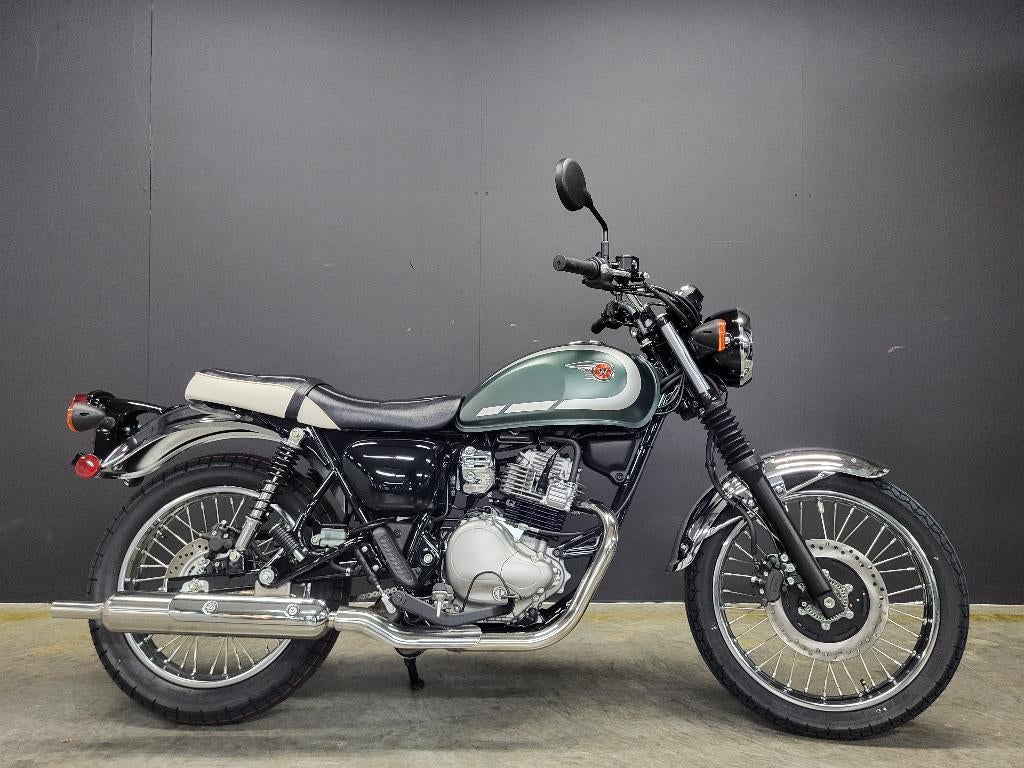2026 Kawasaki W 230 (4j garantie, 4j assistance), Bedrijf, Minimaal motorrijbewijs A2, 1 cilinder, 12 t/m 35 kW