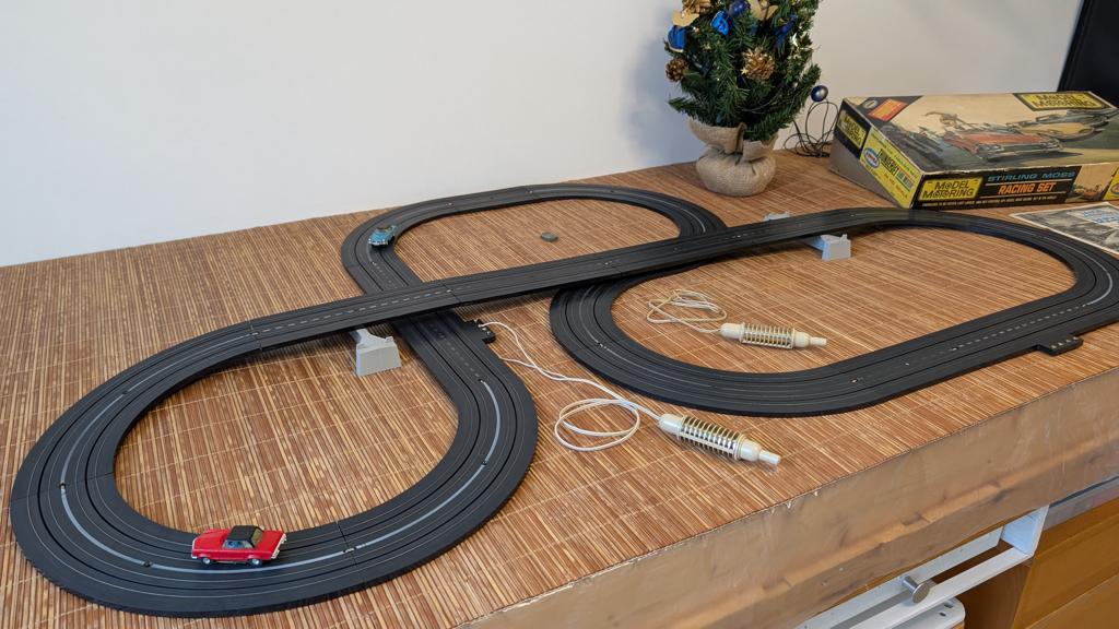 Aurora Thunderjet 500 slotcarcircuit (NIEUWE PRIJS !), Overige merken, Gebruikt, 1:50 of kleiner, Auto