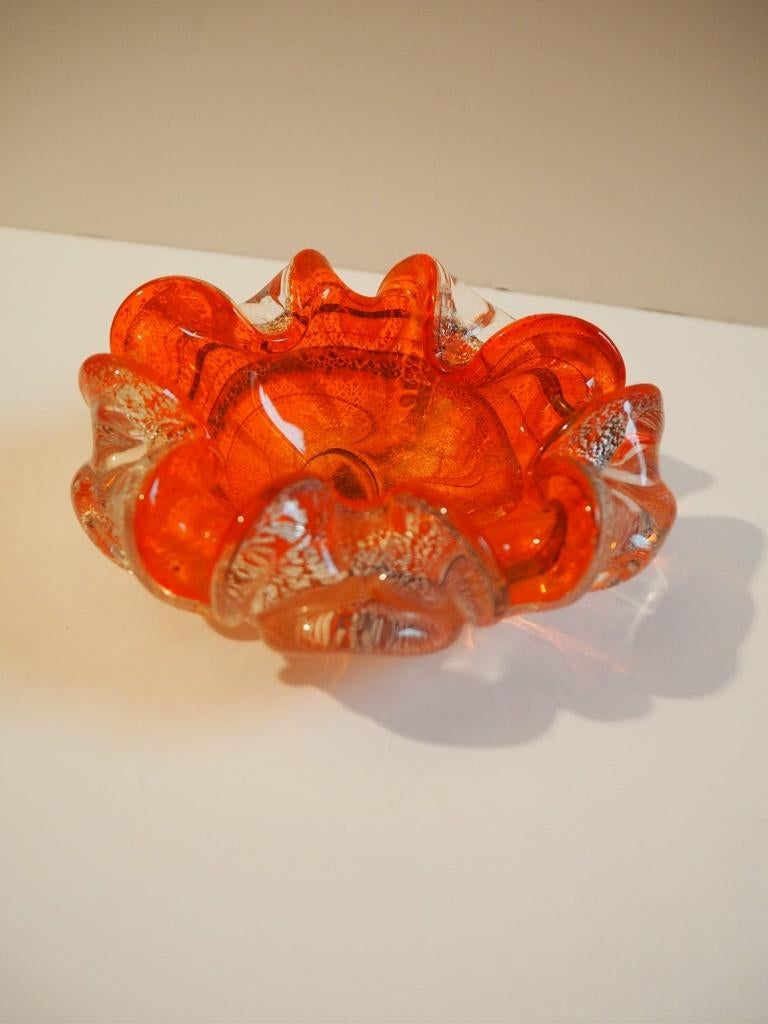 Mid-century murano glazen schaal, 1960s, Antiek en Kunst, Antiek | Glaswerk en Kristal, Ophalen of Verzenden