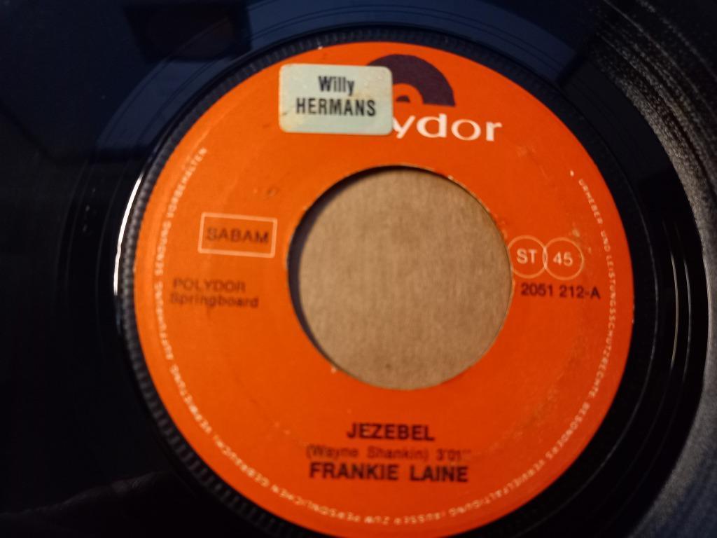 Frankie Laine — Frankie Laine Jezebel  / Jealousy '7, Enlèvement ou Envoi, Utilisé, Pop