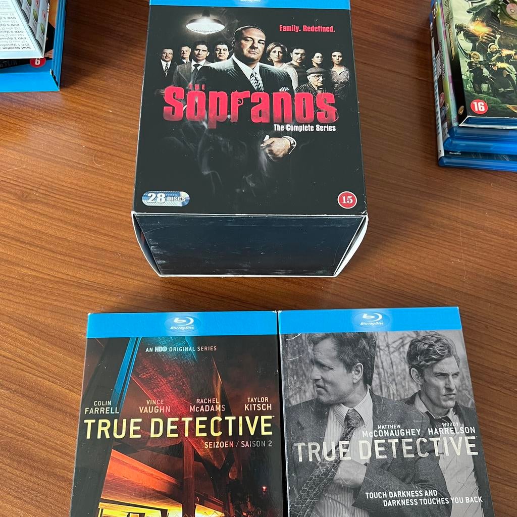 Sopranos en True Detective bluray, Ophalen, Zo goed als nieuw