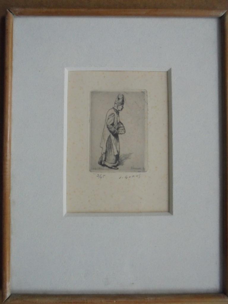 Jacques Gorus  1901 - 1981   Ets   Bisschop van Veurne, Antiek en Kunst, Kunst | Etsen en Gravures, Verzenden