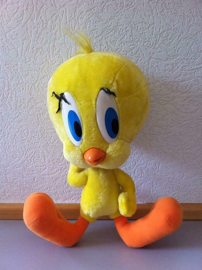 knuffel Tweety H = 36cm, Kinderen en Baby's, Speelgoed | Knuffels en Pluche, Ophalen of Verzenden, Gebruikt, Overige typen