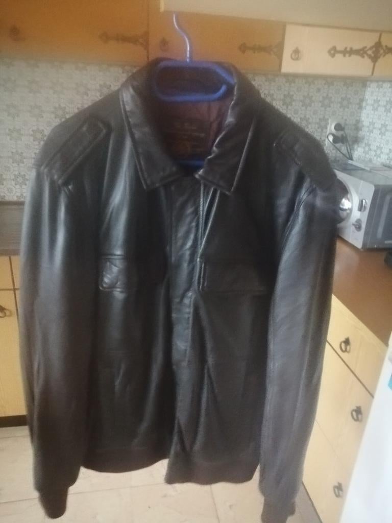 Lederen vest "Tom Tailor" maat "Large", Maat 52/54 (L), Zwart, Tom Tailor, Ophalen of Verzenden