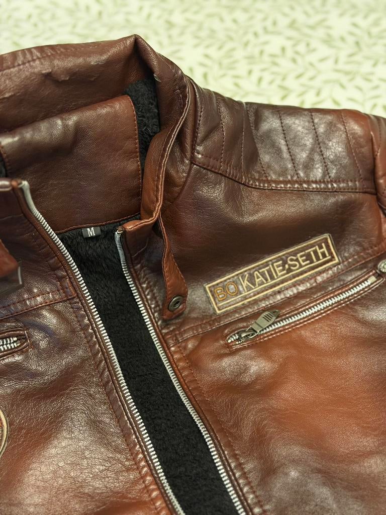 Mooie leren jas - Maat M, Ophalen of Verzenden, Jas | leer